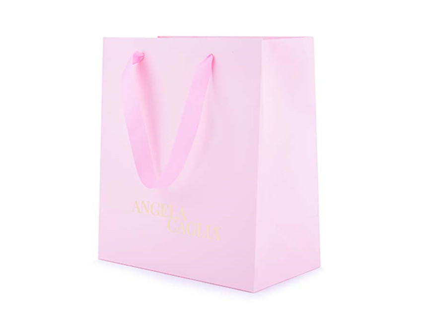 Pink Shopping Packaging Bag