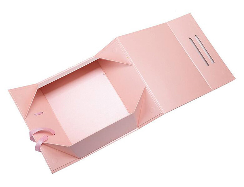 Pink Folding Gift Paper Box