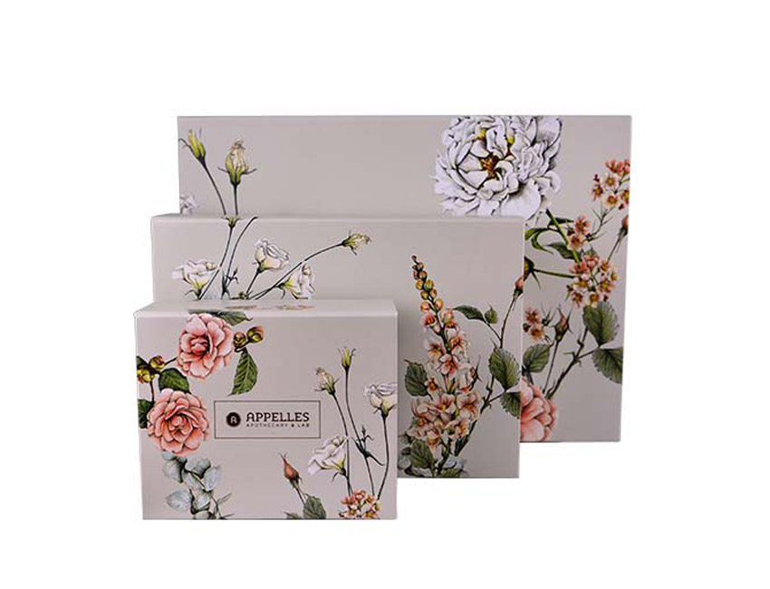 Floral Magnetic Closure Gift Box