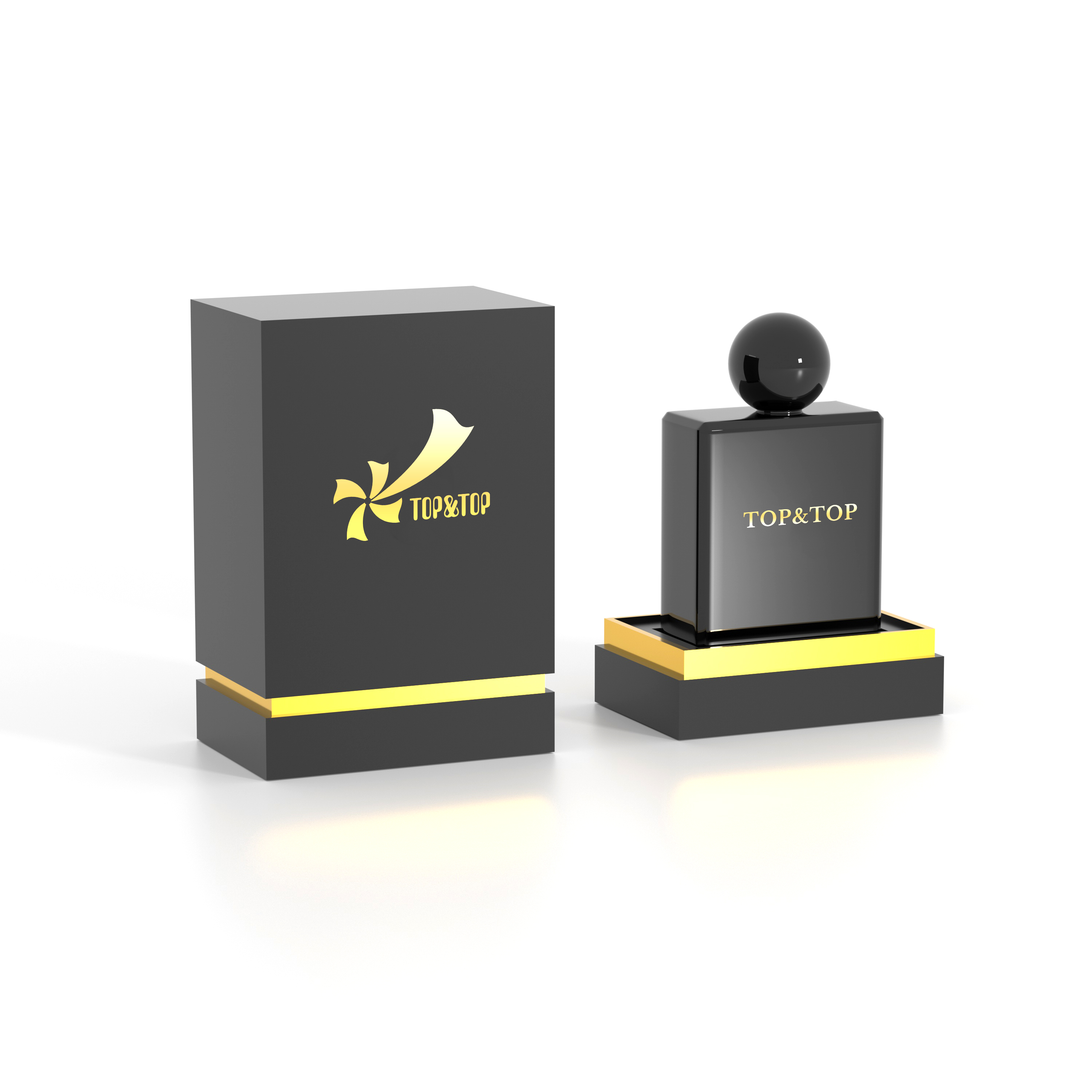 Schwarze Parfümbox