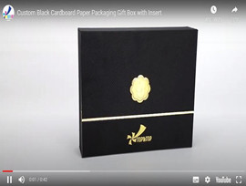 individuelle beste Geschenkbox aus schwarzem Karton mit Einleger von top&top
